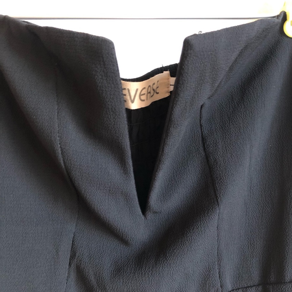 Black Deep V Romper - image 6